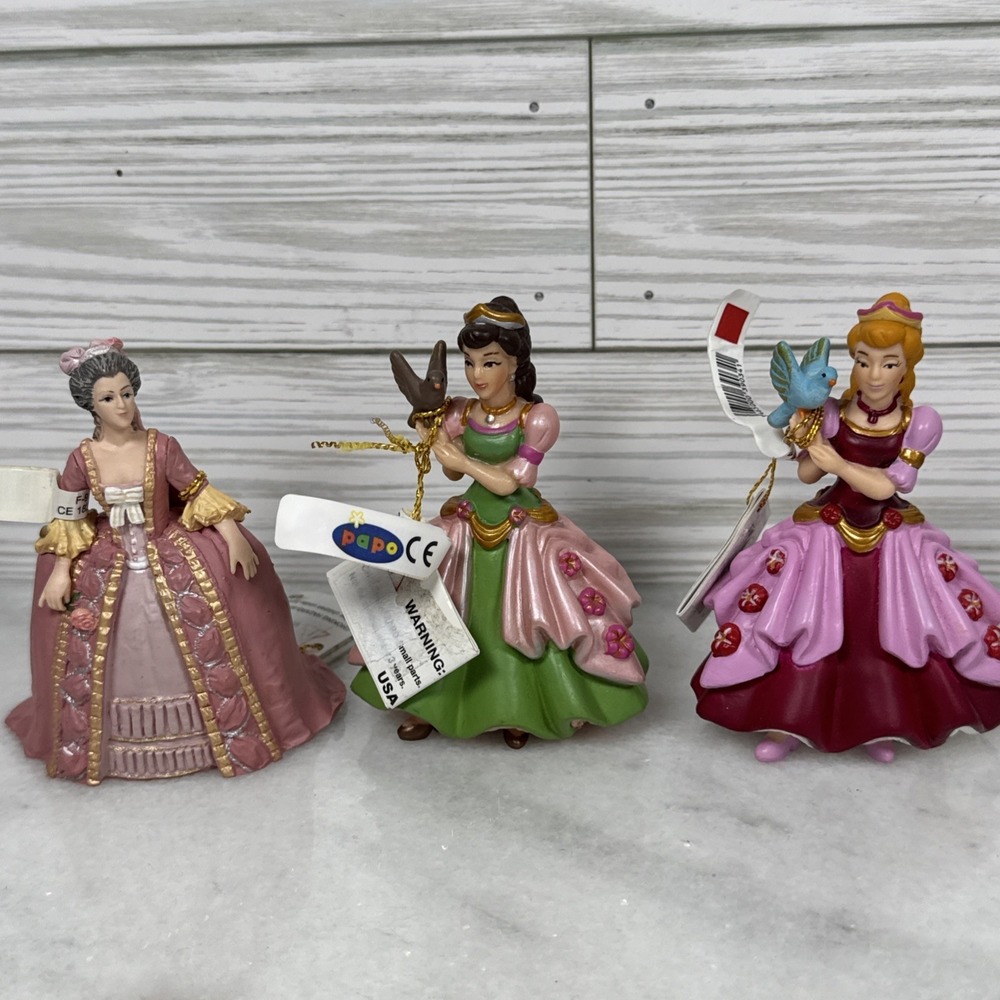 Papo Figurines Dancing Princess Lot of 3 PVC Cake Toppers